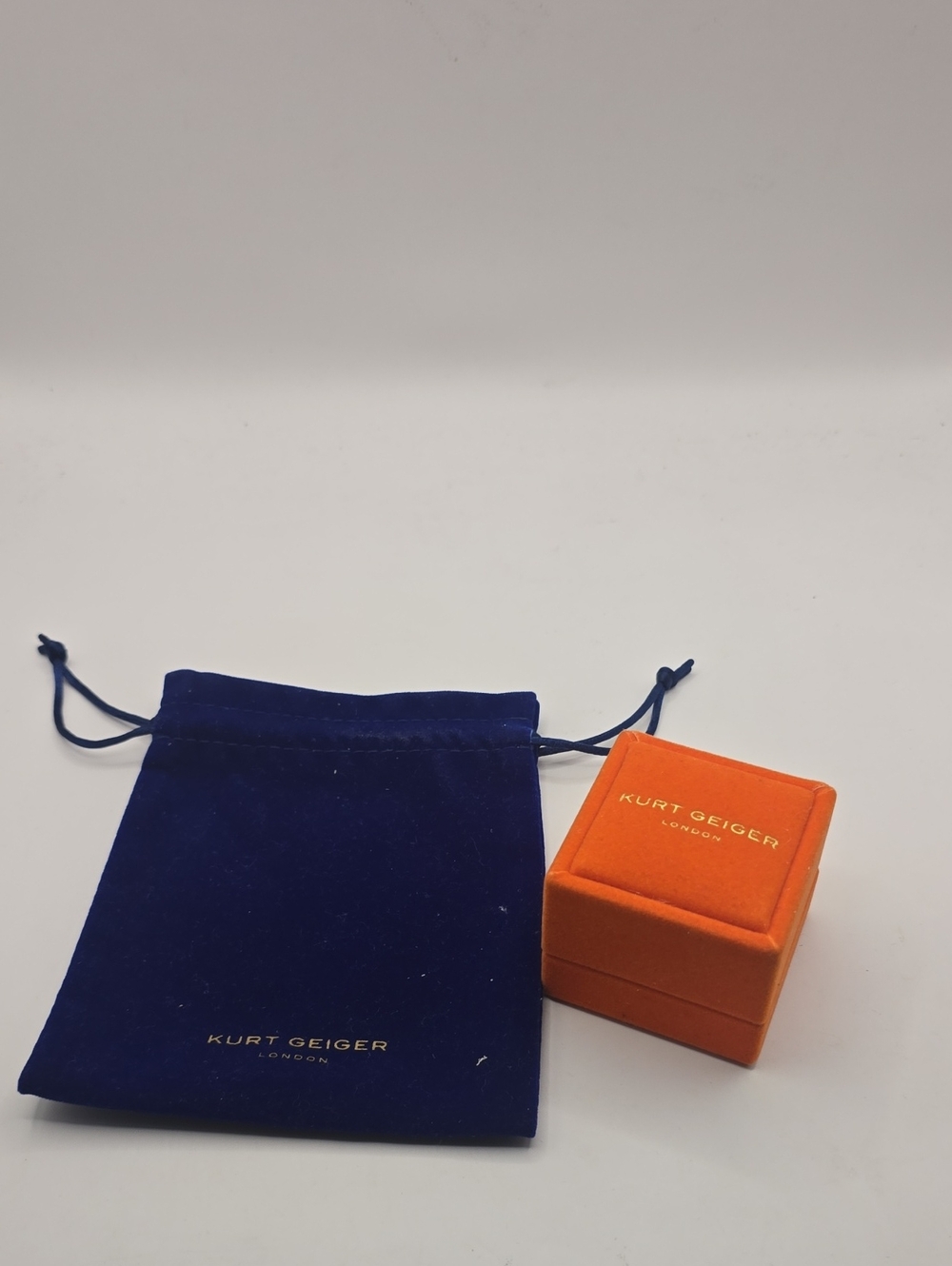 ​Authentic Kurt Geiger London Jewelry Presentation Box & Soft Dust Bag
